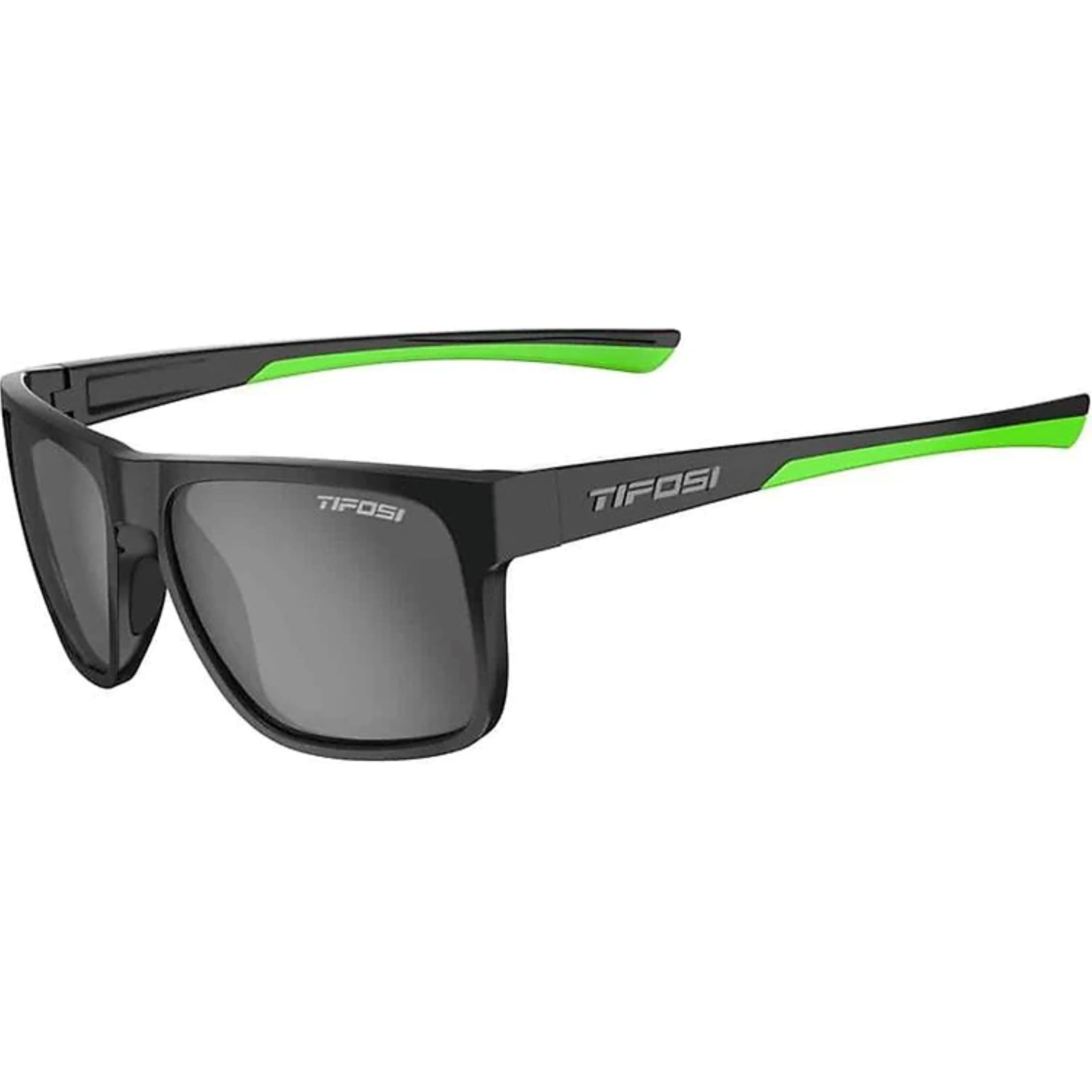 Kính thể thao chạy bộ TIFOSI SWICK SATIN BLACK NEON Tròng Phân Cực Smoke Polarized