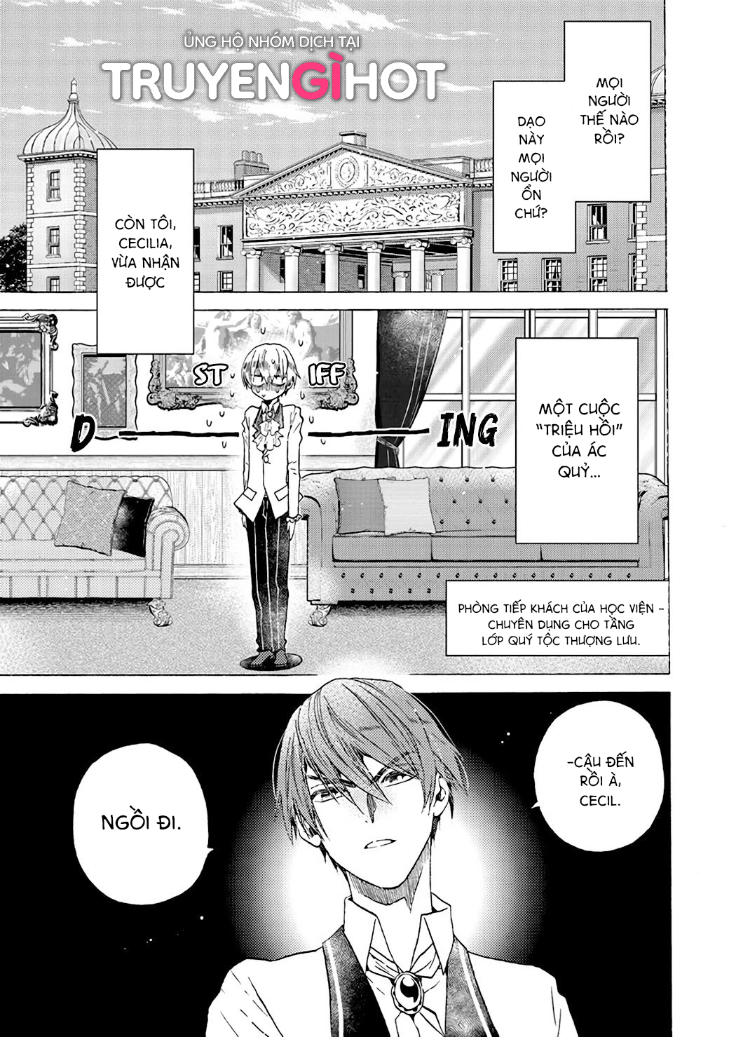 kẻ phản diện, cecilia silvie, không muốn chết, thế nên cô đã cải nam trang chapter 3.1 1