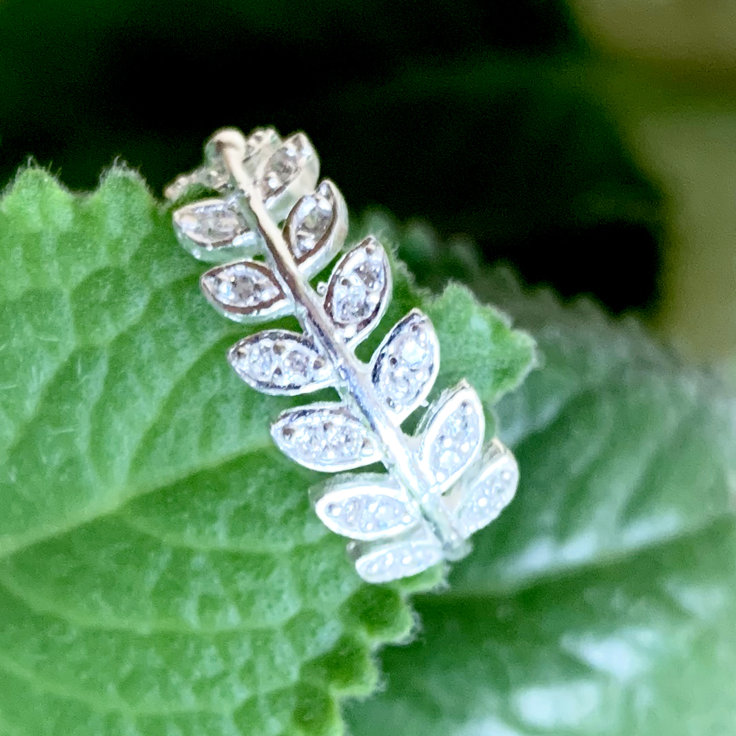 Nhẫn bạc PANMILA Jewellery cao cấp 925 hình cành Olive