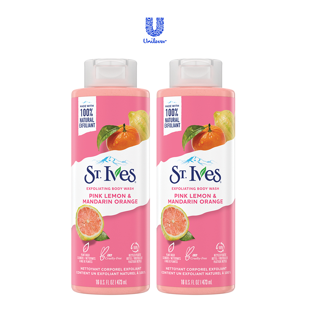 Combo 2 chai Sữa tắm dưỡng da St.Ives Cam Chanh 473ml