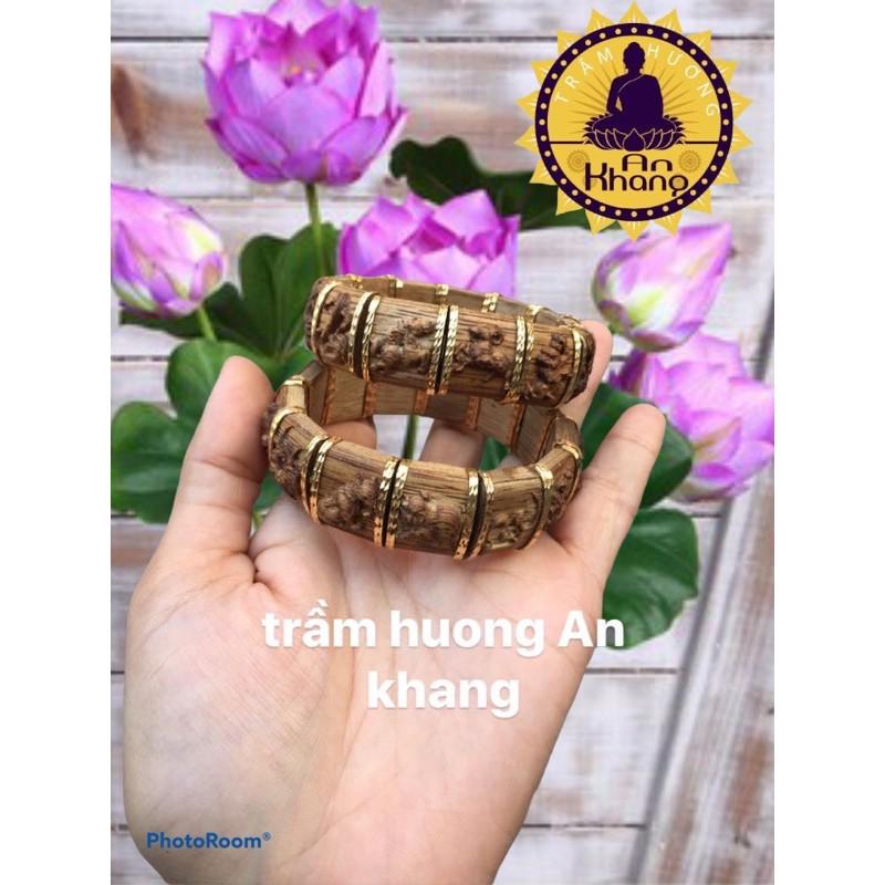 Vòng tay 12 con giáp trầm hương tốc tự nhiên