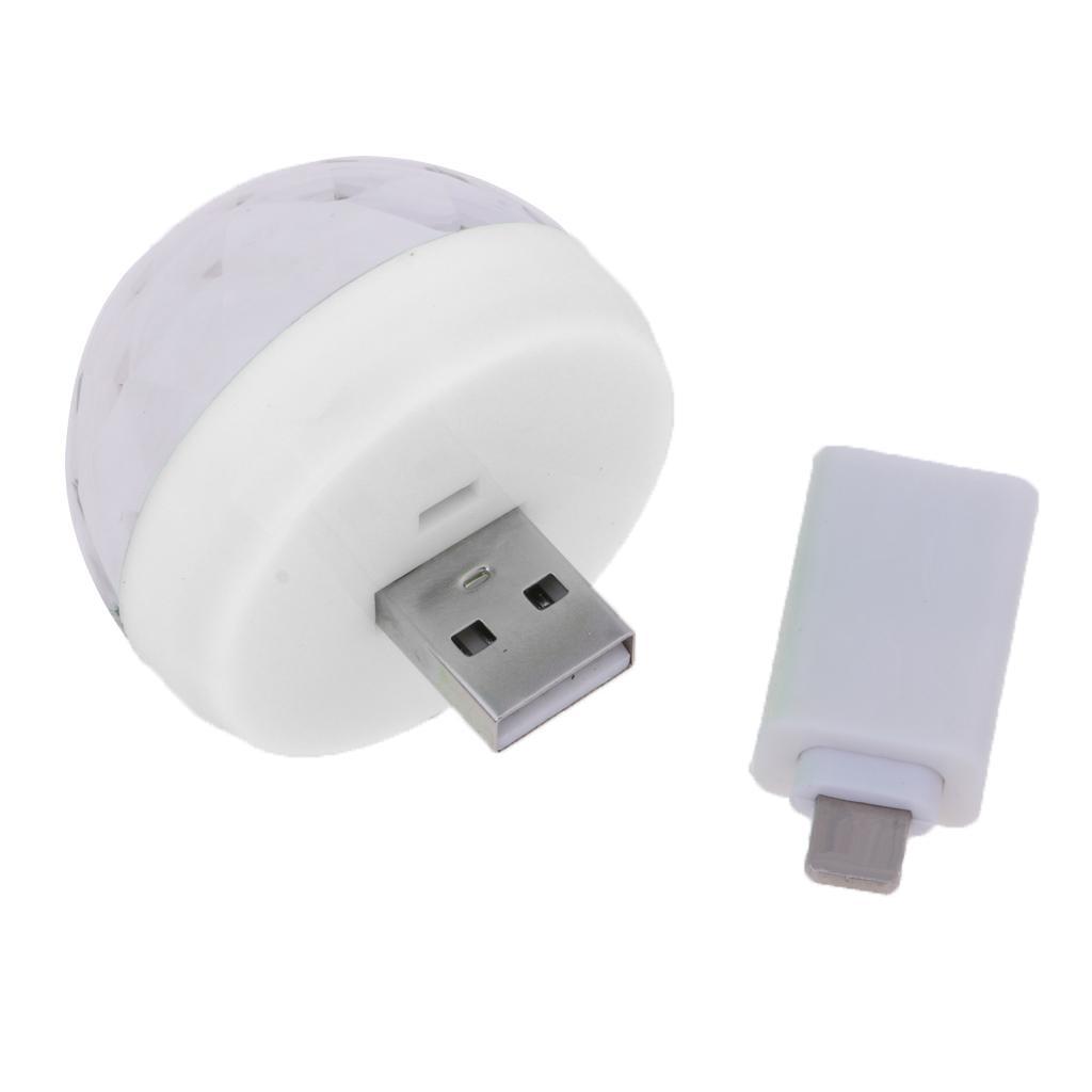 2xUSB Mini  for Home Party   DJ Lighting White