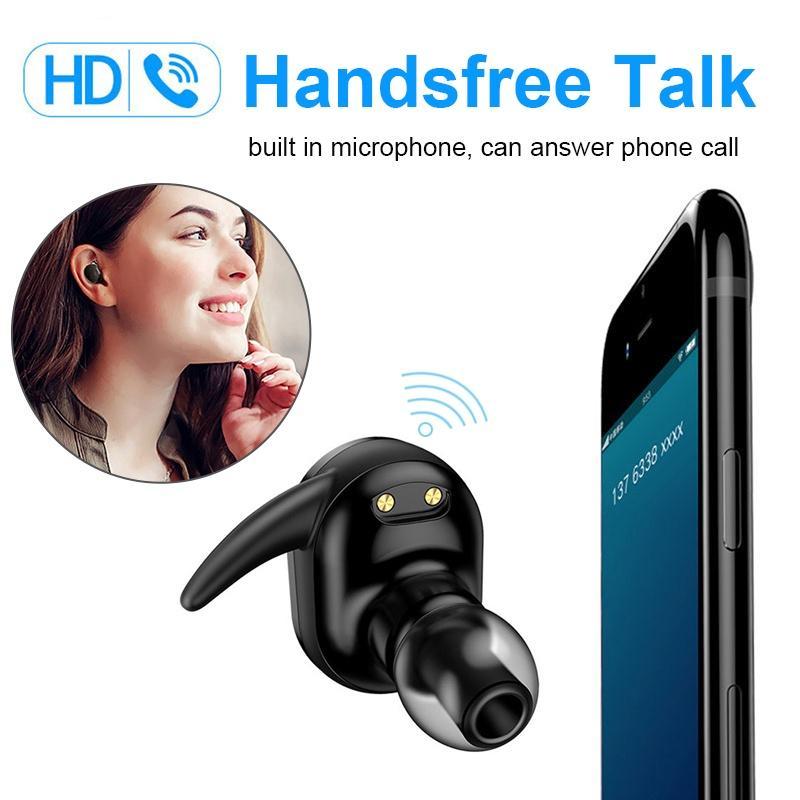 Tai nghe nhét tai không dây TECSIRE TWS bluetooth 5.0 tích hợp mi cờ rô chất lượng cao
