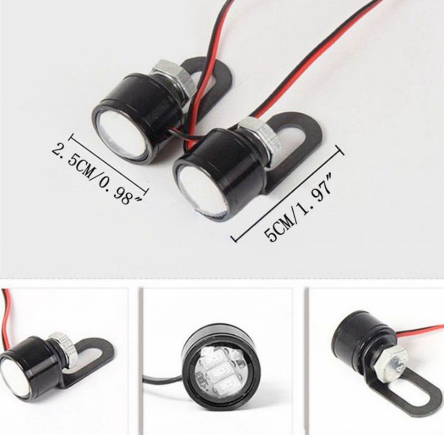 SIÊU GIÁ VỚI BỘ 2 ĐÈN LED MINI GẮN CHÂN KÍNH XE MÁY TRANG TRÍ LÀM XIN NHAN TÍN HIỆU CỰC CHẤT MẪU ĐẸP