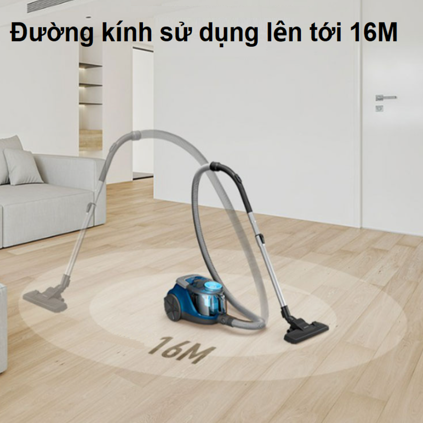 Máy hút bụi không túi Serial 2000, thương hiệu Hà Lan cao cấp Philips - XB2022/81. Công suất 1500W - HÀNG CHÍNH HÃNG