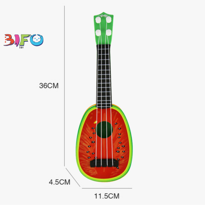 Đồ chơi đàn guitar mini giúp bé phát triển tài năng âm nhạc (hình cam)