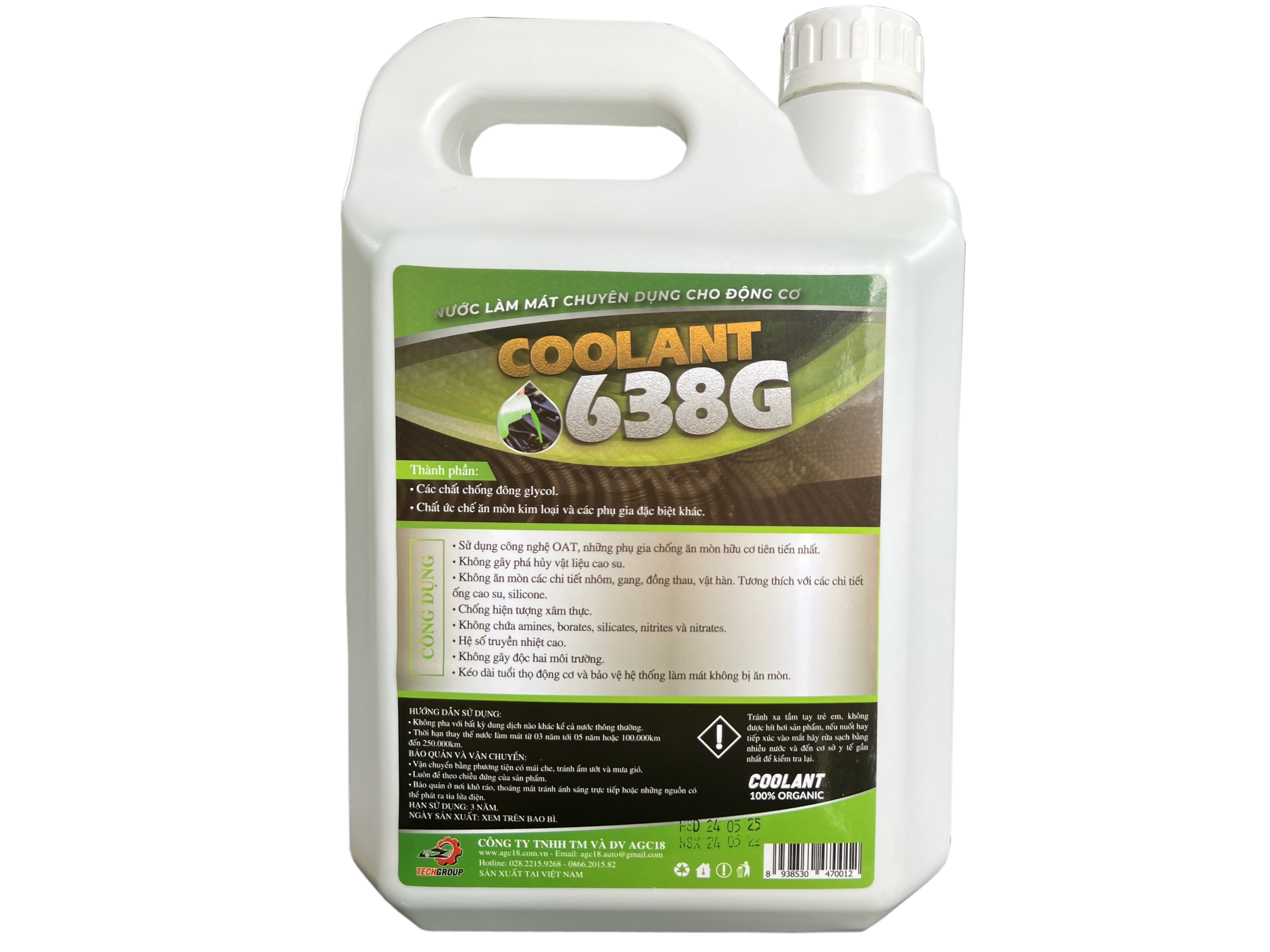 NƯỚC LÀM MÁT ĐỘNG CƠ TECHGROUP 638 5 lít