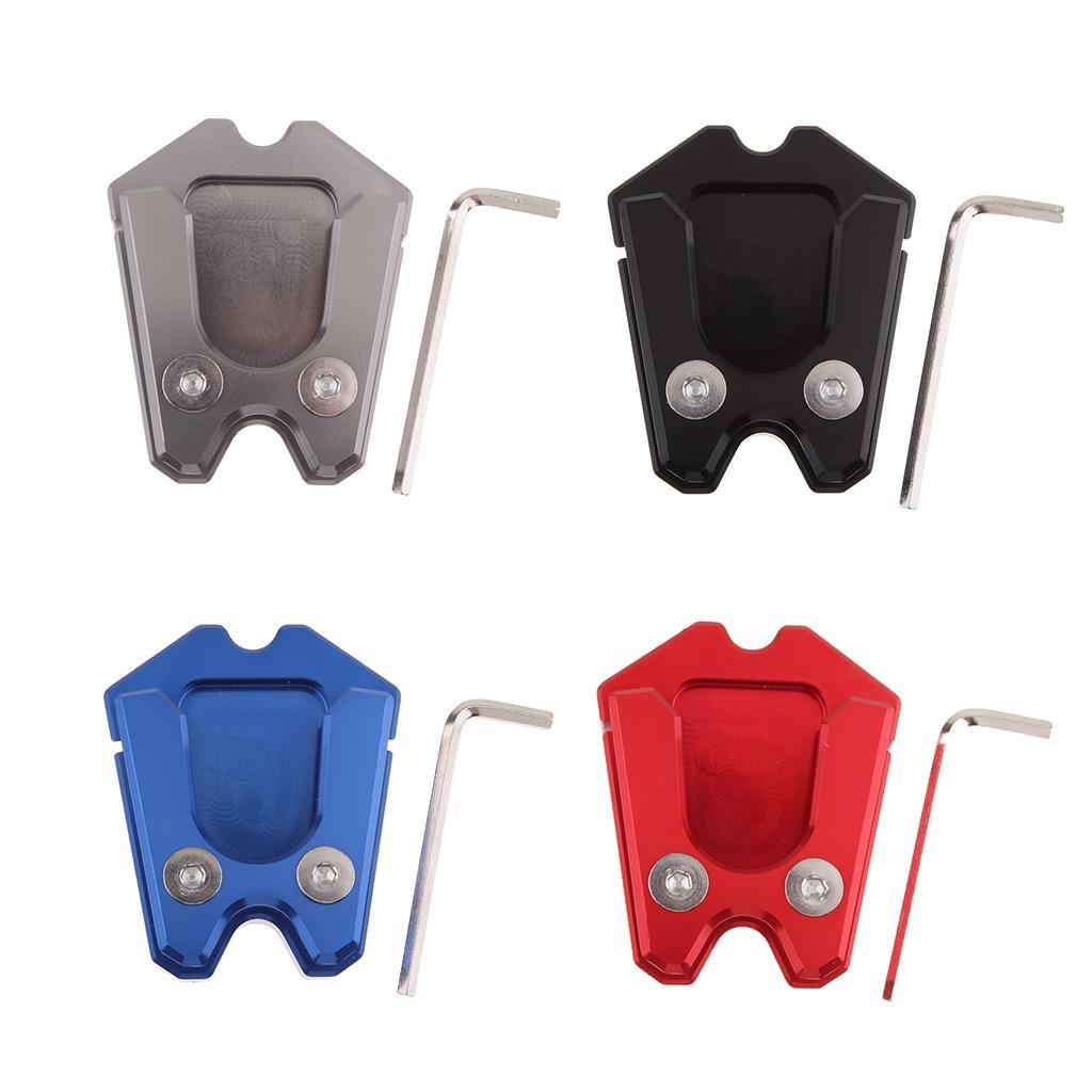 Kickstand Extension Plate Side Stand Enlarge Pad for Vespa GTV 300ie Black