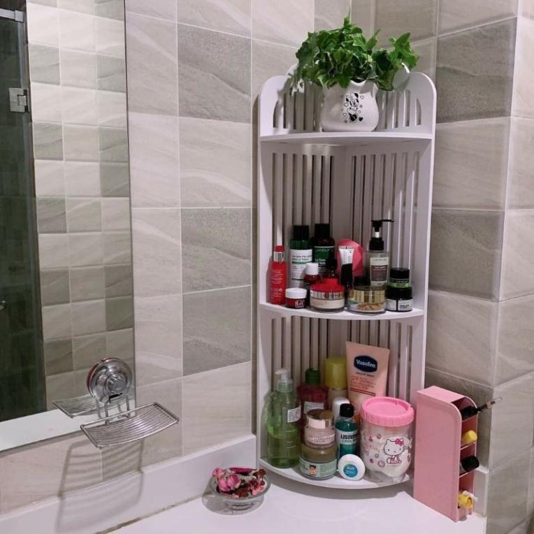 Kệ Góc hiện đại Kẻ Sọc 3 Tầng nhà tắm chống nước IG121