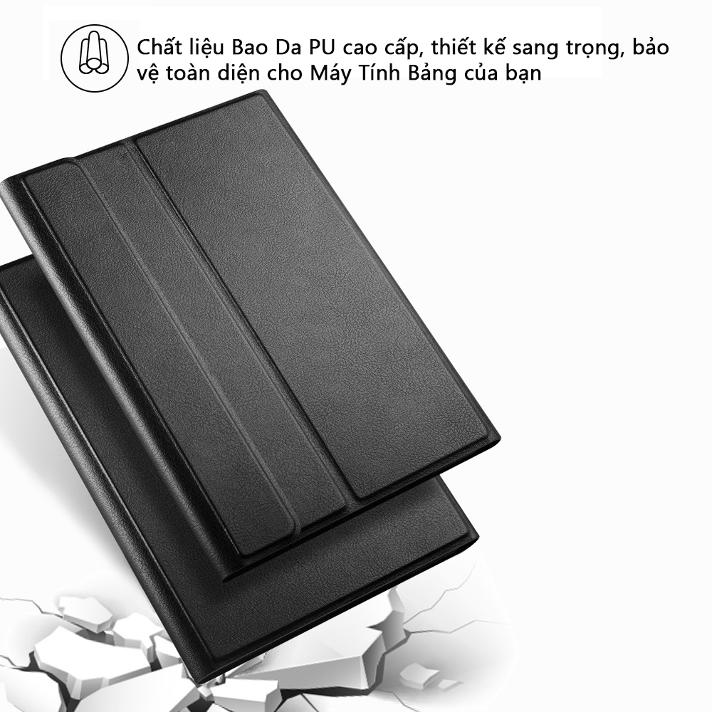 Bao Da Kèm Bàn Phím Dành Cho Ipad 10.2 Inch Gen 7 / 8 / 9 2019 / 2020 / 2021 Bluetooth