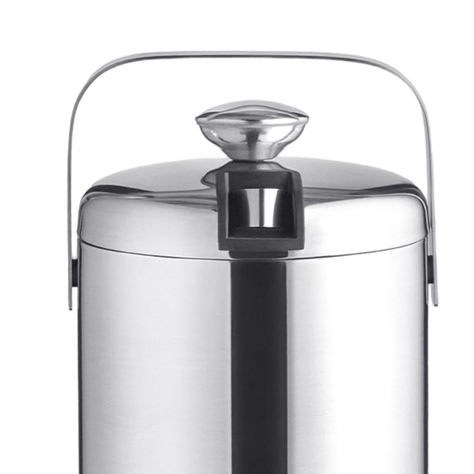 Stainless Steel Ice Beer Bucket Beer   Holder for Home BBQ Parties