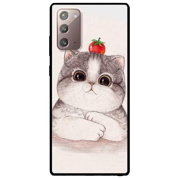 Ốp lưng dành cho Samsung Galaxy Note 20 - Note 20 Ultra - mẫu Mèo Và Cà Đỏ