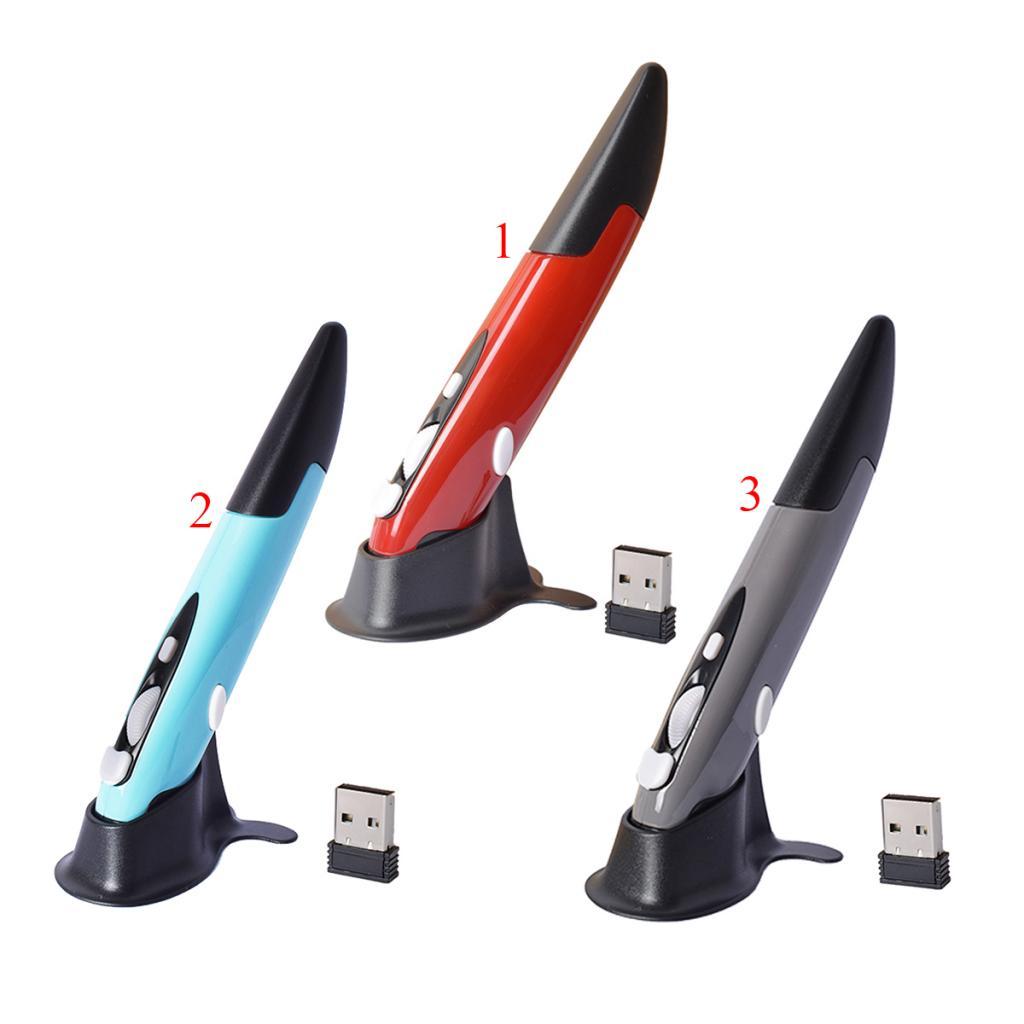Chuột Quang Không Dây 2,4 GHz Chuột Nhận USB Máy Tính Xách Tay Vẽ Viết