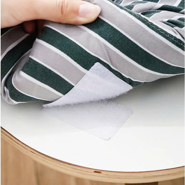 6x6cm Set 5 Miếng Dán Velcro VUÔNG Kèm Keo 2 Mặt, Cố Định Thảm, Dán Nệm Sopha, Ra Trải Giường MÀU TRẮNG