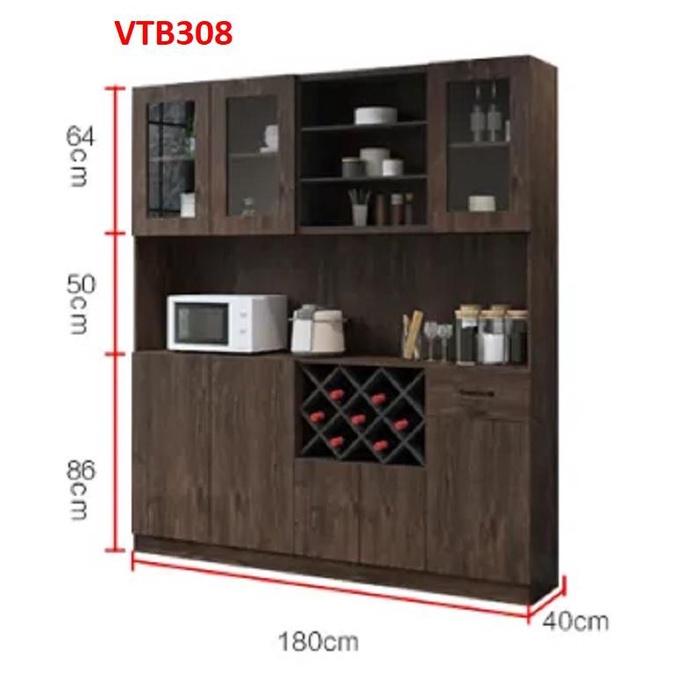Hình ảnh Tủ bếp, tủ nhà bếp VTB308- Nội thất lắp ráp Viendong Adv