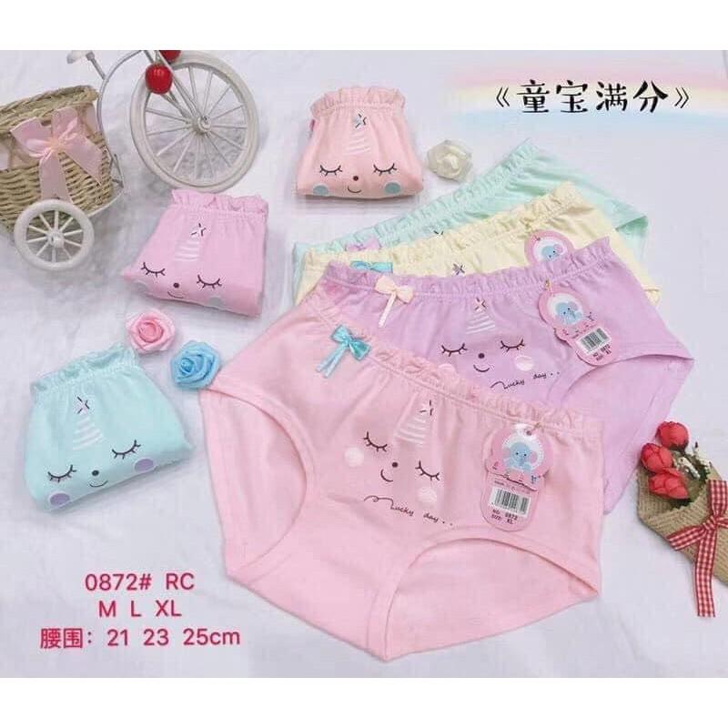 Set 5 quần lót bé gái cotton cao cấp cho bé hình ngẫu nhiên (Từ 15kg đến 36kg)