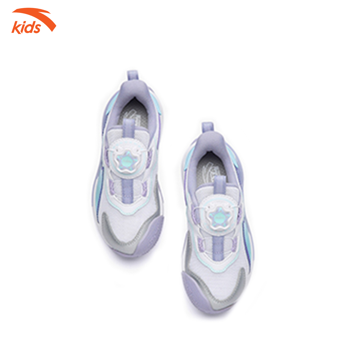 Giày thể thao bé gái Anta Kids, dòng chạy, thiết kế khóa habu tiện lợi, mặt lưới thoáng khí 322239905-3