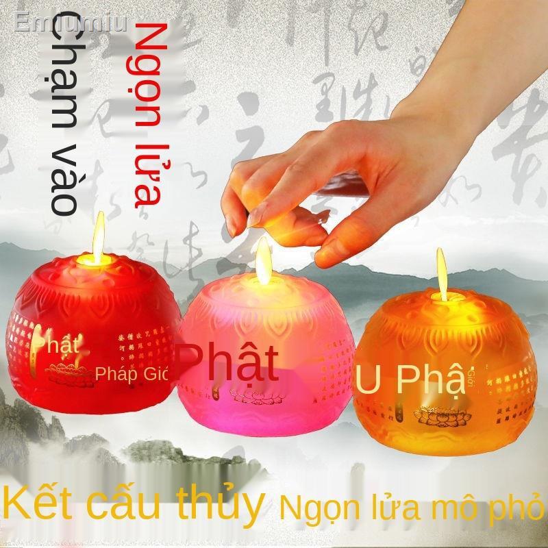 ۩ﺴ♧đèn nến điện tử gia dụng dẫn đầu trang trí phòng thờ Phật thủ công