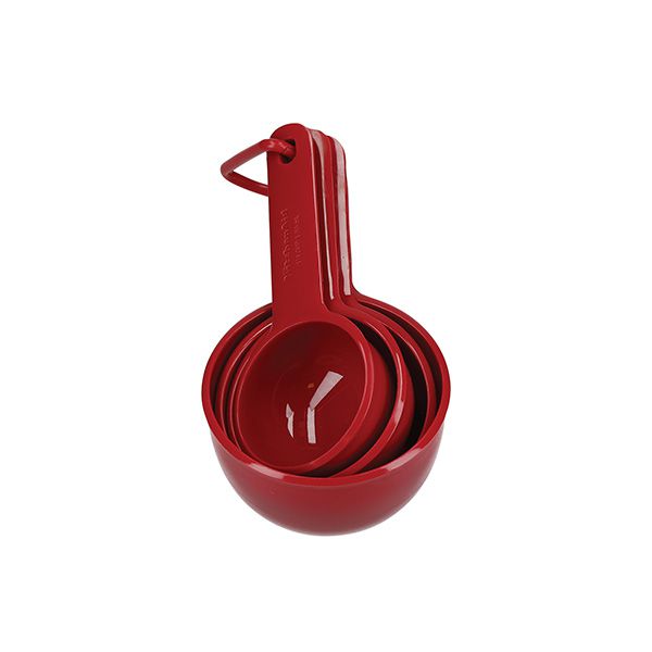 Bộ Ly Đong Định Lượng Màu Đỏ 4 Cái KITCHENAID KQG058OHERE - Hàng chính hãng 