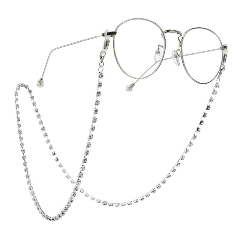 Dây đeo kính glasses chain chuỗi hạt đá zircon nhỏ lấp lánh hot teen xu hướng mới