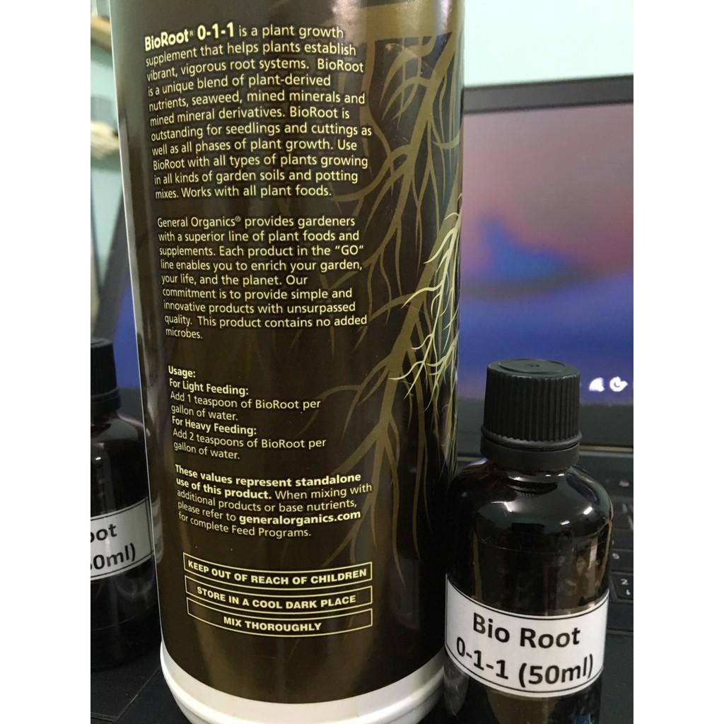 Chế phẩm hữu cơ kích rễ cực mạnh Bio Root 0-1-1 chai 50 ml