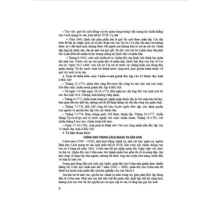 Sách - Tư Liệu Dạy - Học Lịch Sử Lớp 8 - Dùng Chung Cho Các Bộ SGK Hiện Hành - Trương Ngọc Thơi - Hồng Ân