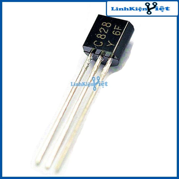 Hình ảnh C828 TO-92 transistor NPN 0,1a 25v