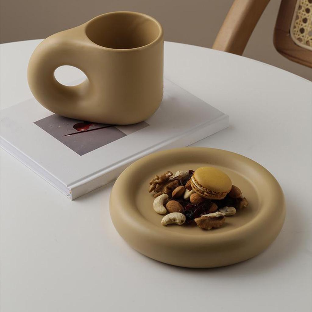 Ceramic Coffee Mug Portable Milk Tea Cup Microwave, Dishwasher Safe for Coffee Tea