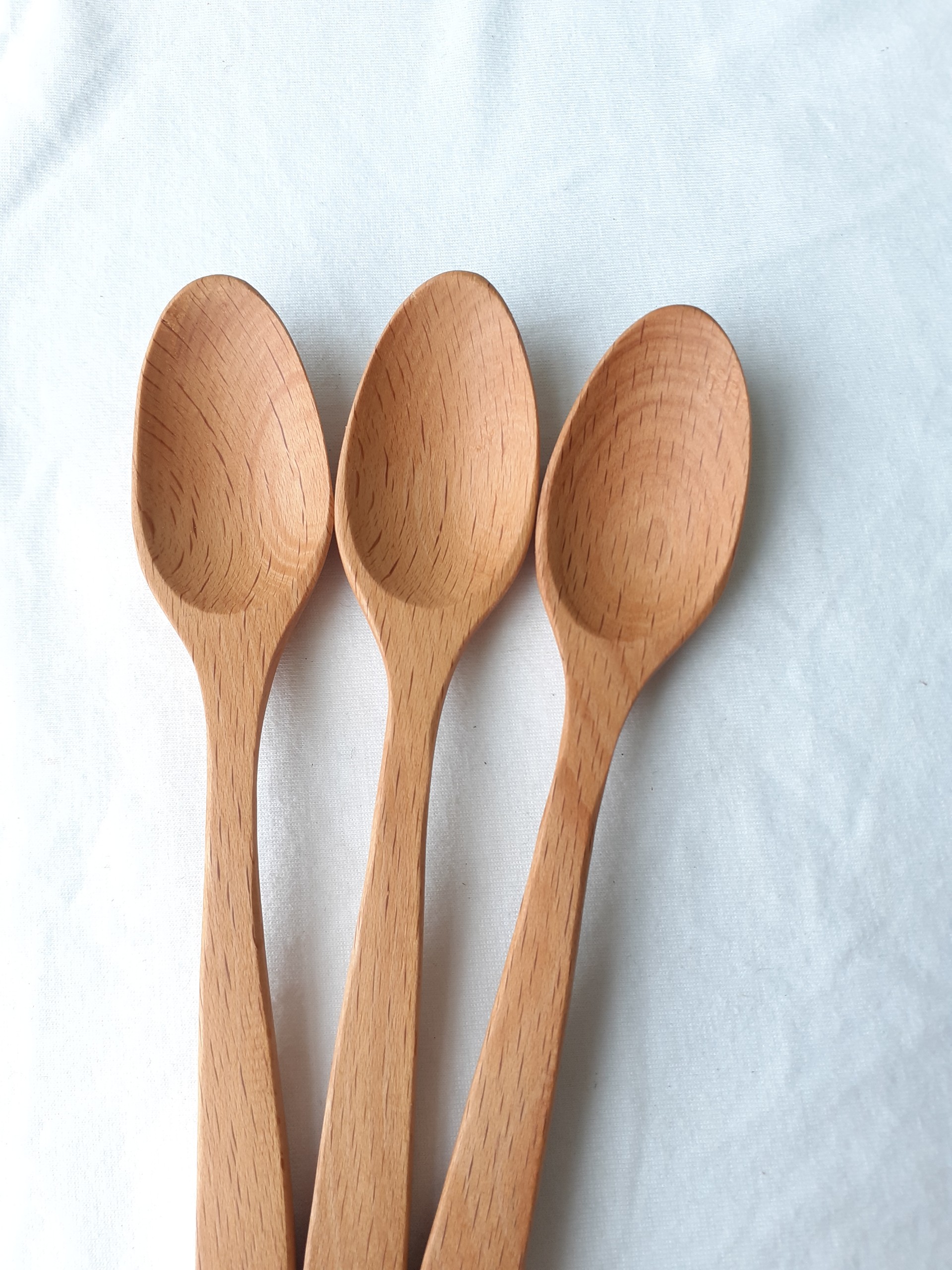 Bộ 6 thìa uống sinh tố, cafe GỖ ĐÀO cỡ vừa 15 cm x 2,5 cm