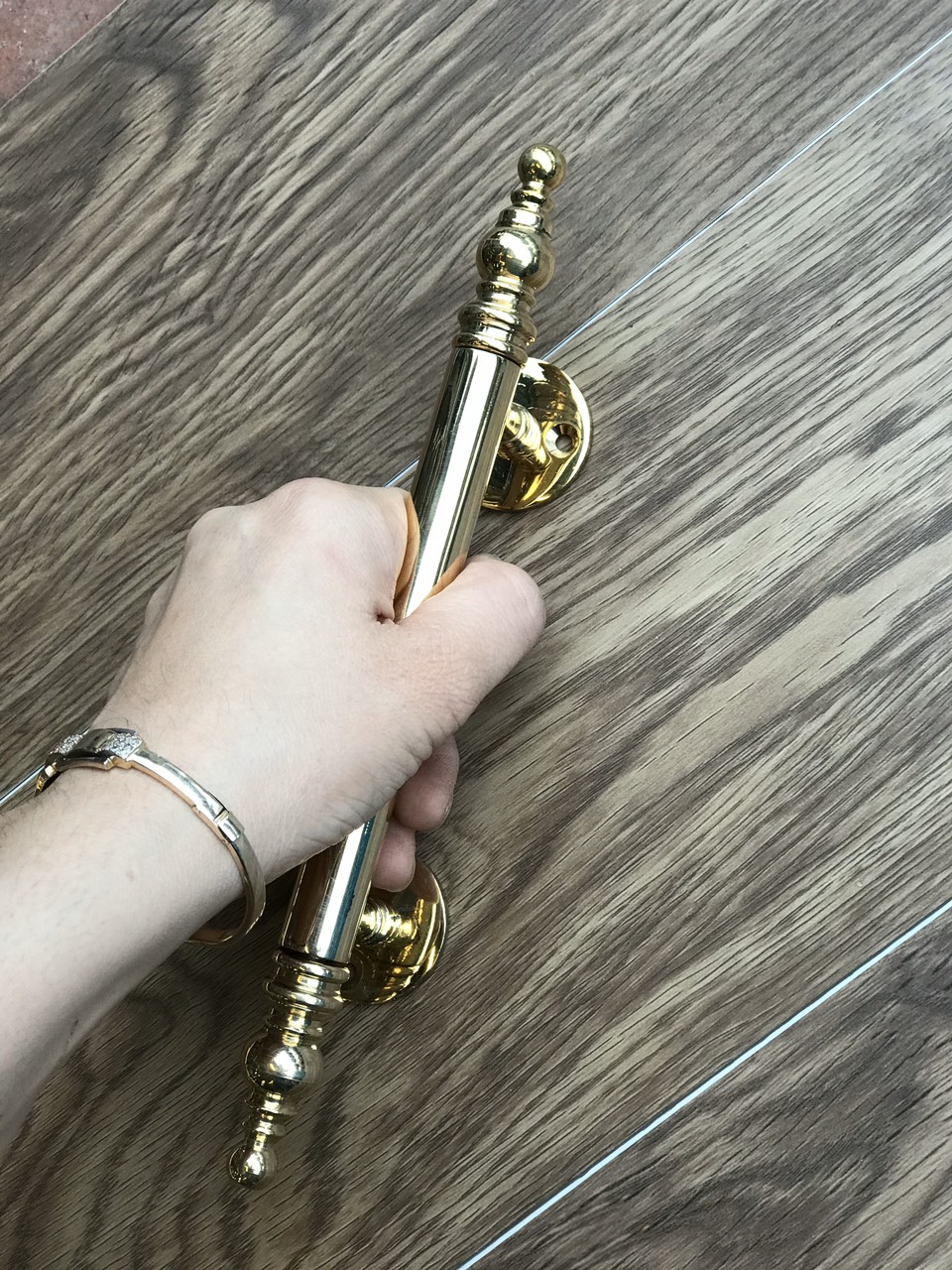 Bộ hai tay nắm cửa gỗ, tủ gỗ bằng chất liệu đồng đúc đặc ĐB 22cm