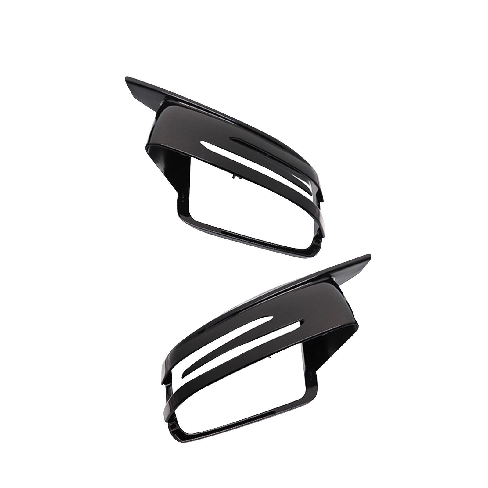 2Pcs Side Rearview Mirror Cap Cover for Mercedes- C Class