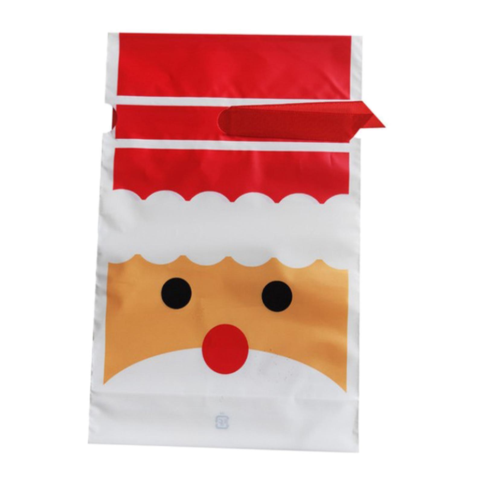 50pcs Gift Bags Sweet Birthday Party Holiday Treat Bags Santa