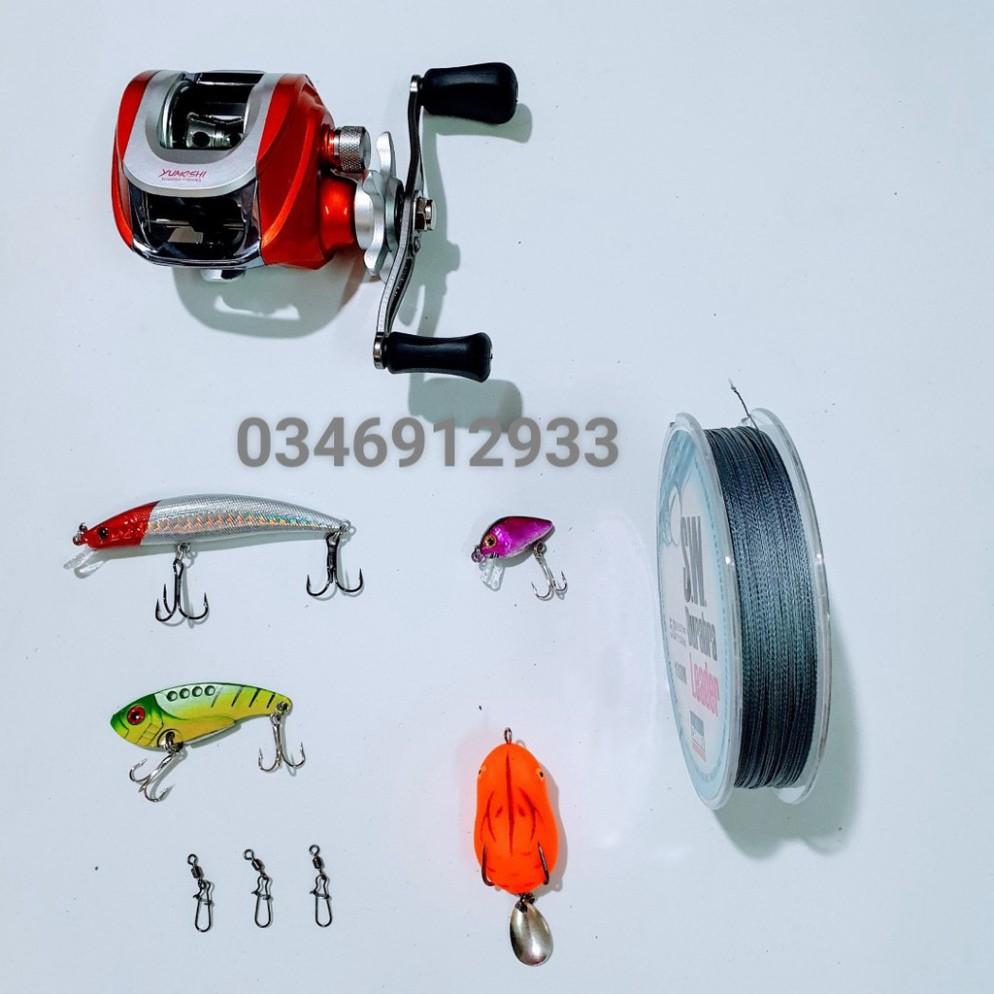 Bộ Cần Lure Máy Ngang 2 ngọn Fishing of catch Cam
