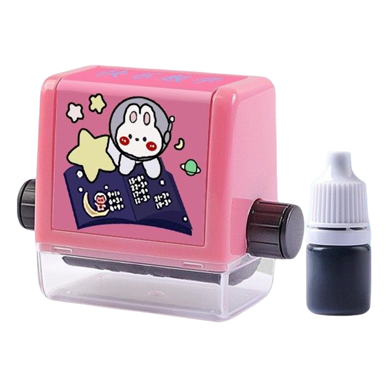 Roller Digital Teaching Stamp Practice Tool for Teaching Parents Teachers Pink