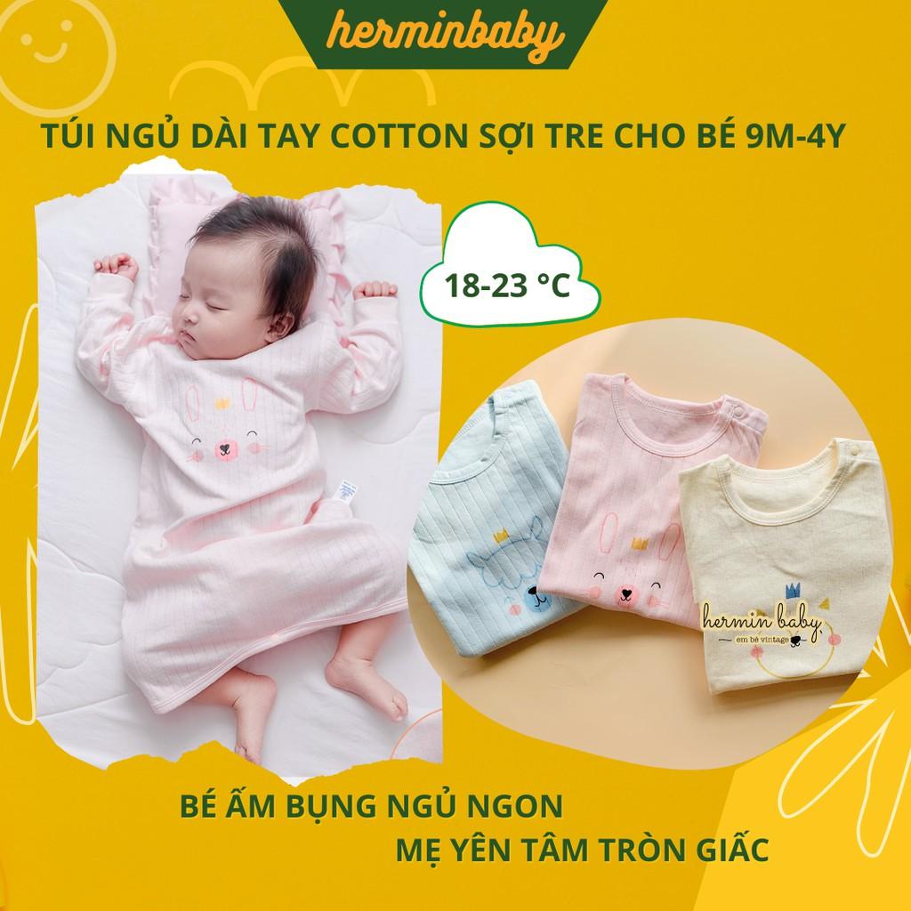 (Ảnh thật/video) Túi ngủ cho bé mùa hè thu chất cotton sợi tre cao cấp - túi ngủ trẻ em hở chân mùa hè