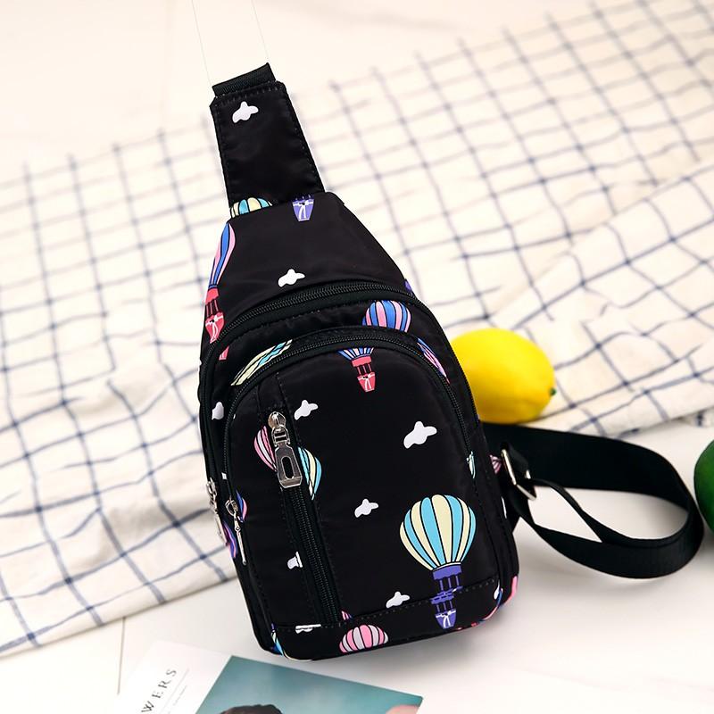 Women's Chest Bag Crossbody Bag One Shoulder Sports Canvas Korean Waist Bag Crossbody Women's Chest Bag