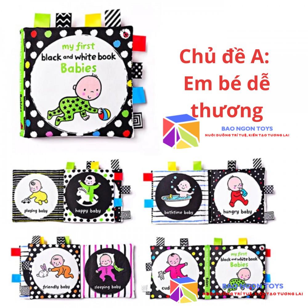 BỘ SÁCH VẢI TIẾNG ANH TUYỆT VỜI ĐẦU TIÊN CHO BÉ SƠ SINH"BABY'S VERY FIRST BOOK" PHÁT TRIỂN GIÁC QUAN- BAO NGON TOYS