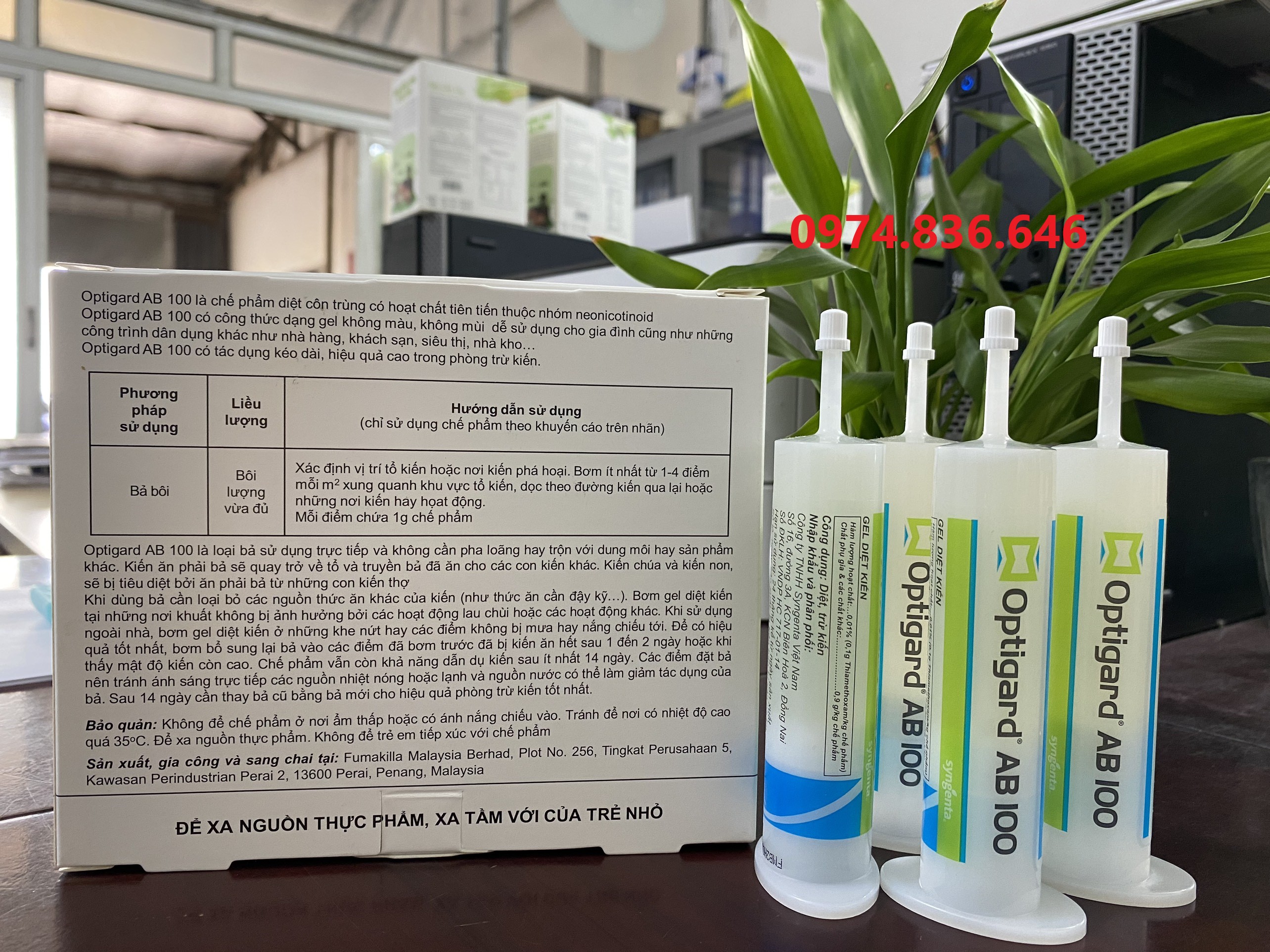 Gel Diệt Kiến Optigard AB 100