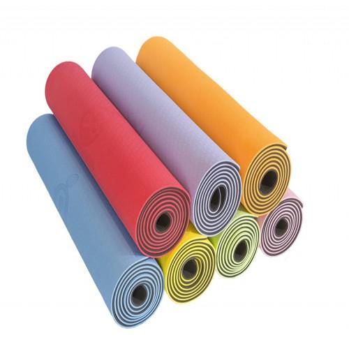 Thảm Tập Yoga 2 Lớp, Chất Liệu Cao Su Chống Trượt Siêu Bền, Siêu Mềm