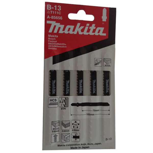 Bộ 5 lưỡi cưa gỗ dành cho máy cưa lọng Makita A-85656