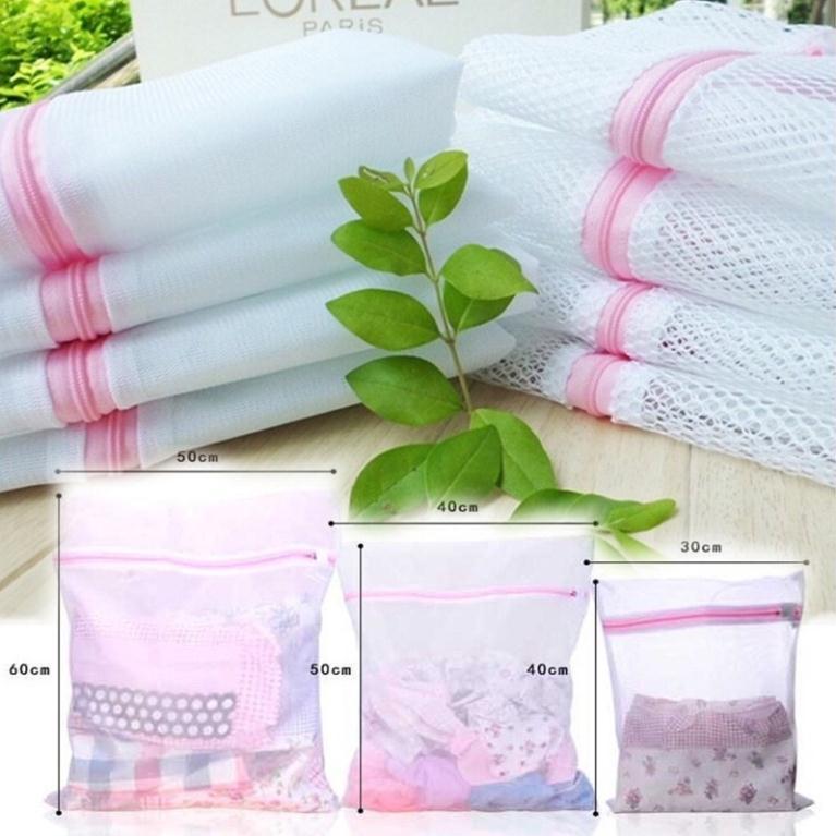 Túi giặt đồ túi lưới giặt đồ lót dùng trong máy giặt có khoá kéo tiện lợi
