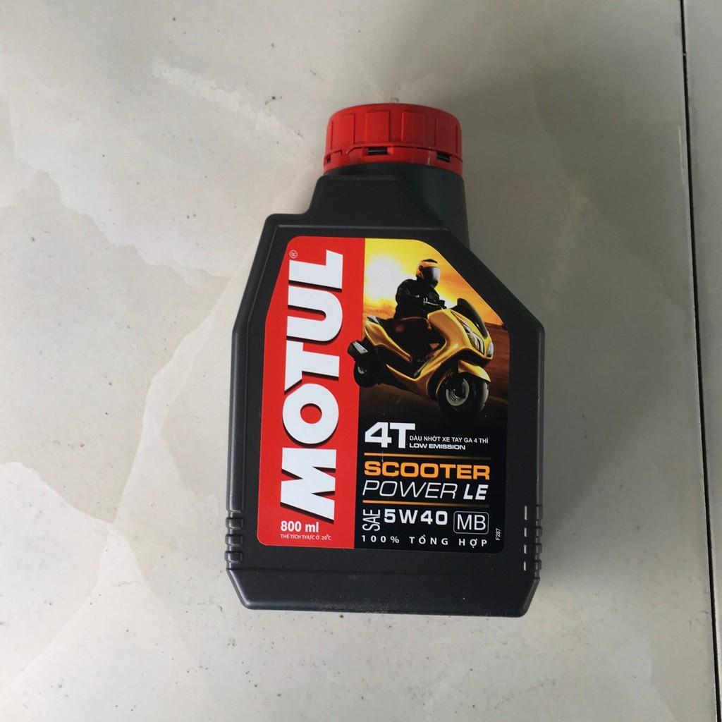 Nhớt Motul Scooter Power LE 5w40 100% tổng hợp + Nhớt Lap Liqui