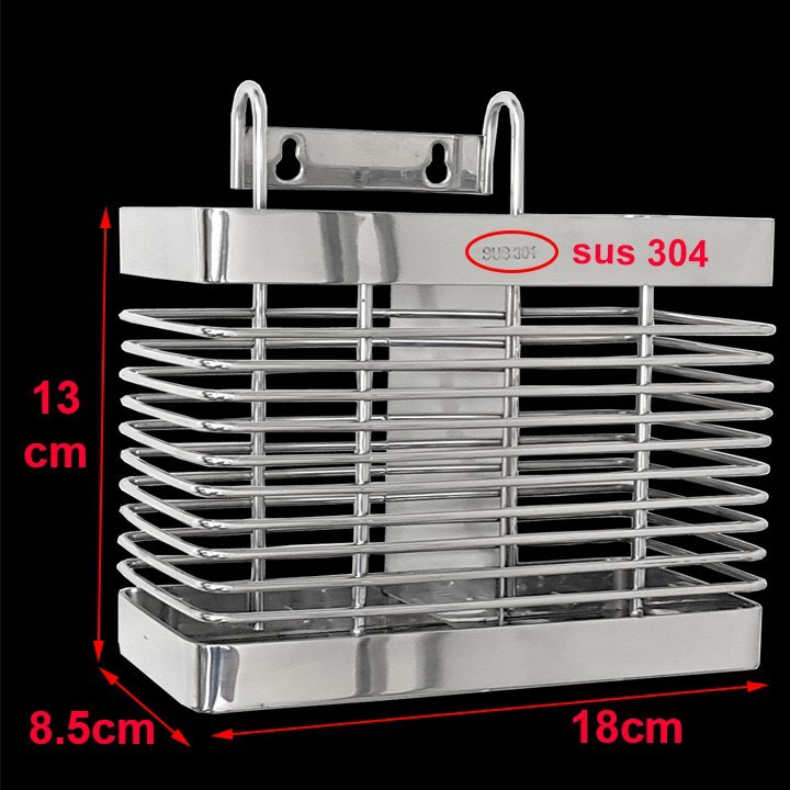 Ống đựng đũa muỗng vuông - ống đũa đôi inox 304 cao cấp inox 304 không gỉ OD-02