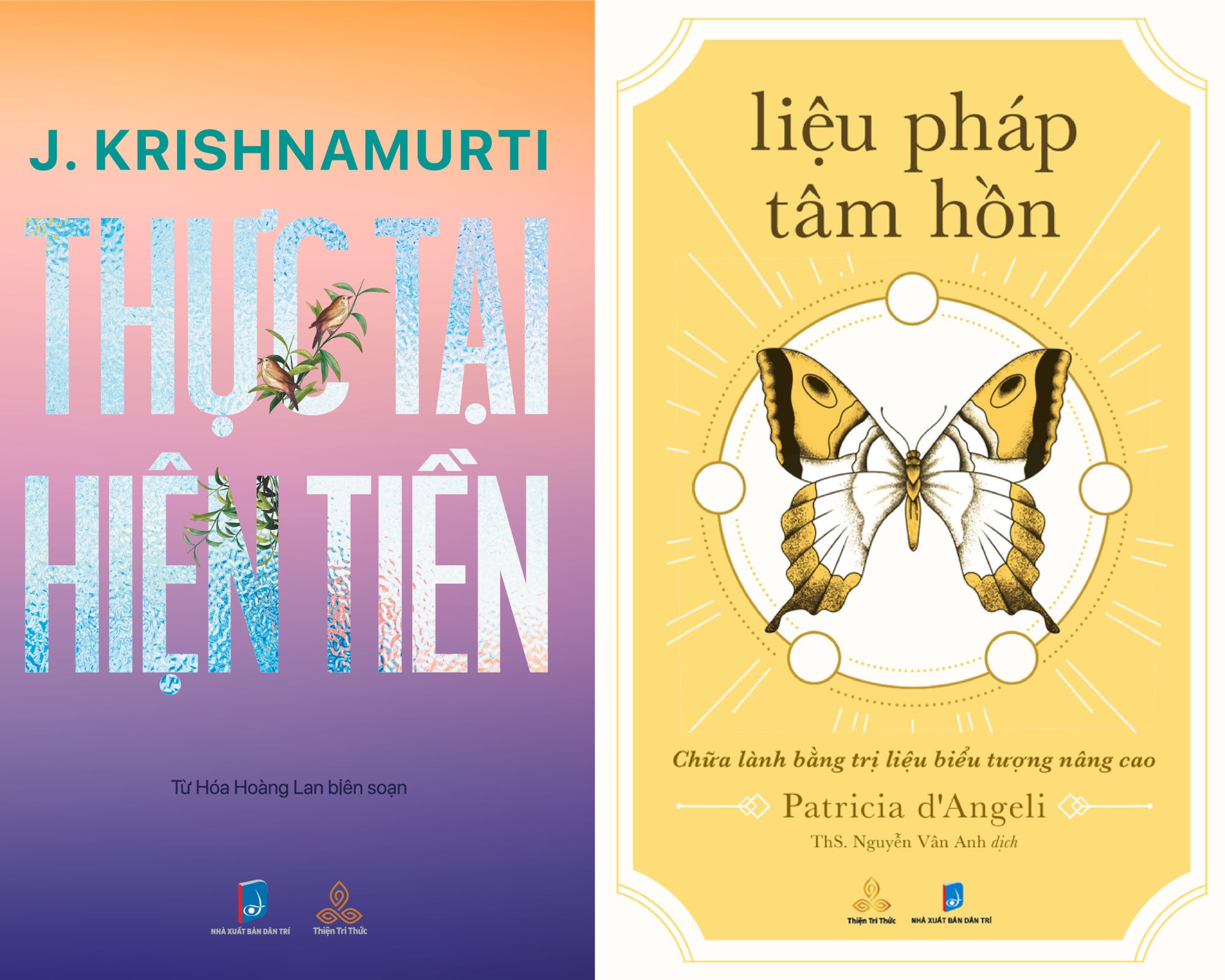 Combo Sách Krishnamurti Thực Tại Hiện Tiền và Liệu Pháp Tâm Hồn