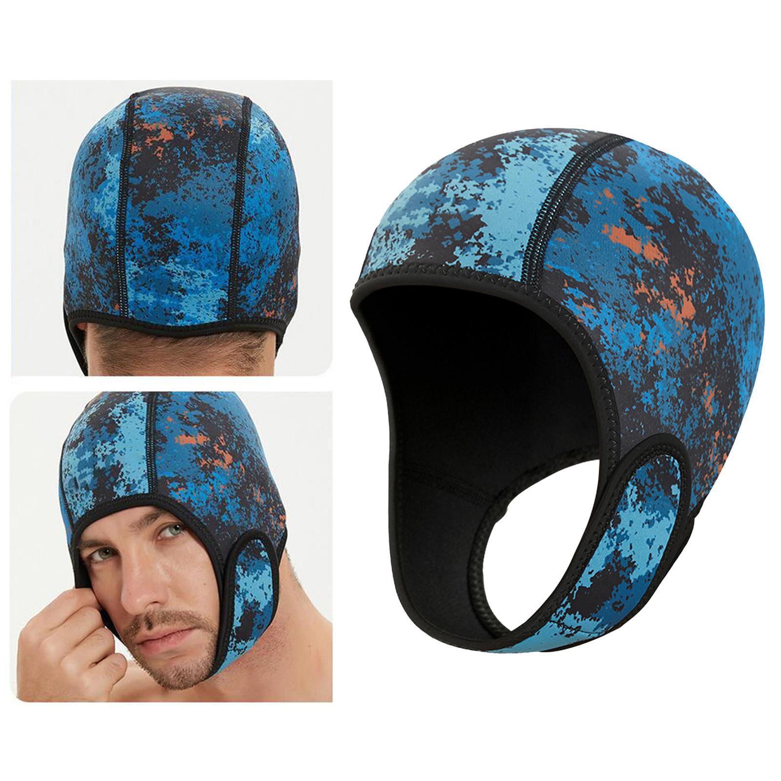 2mm Neoprene Diving Wetsuit Hood, Scuba Diving Hood Headgear Windproof Waterproof Surfing Cap, Swim Hat for Women, Men, Sailing, Underwater