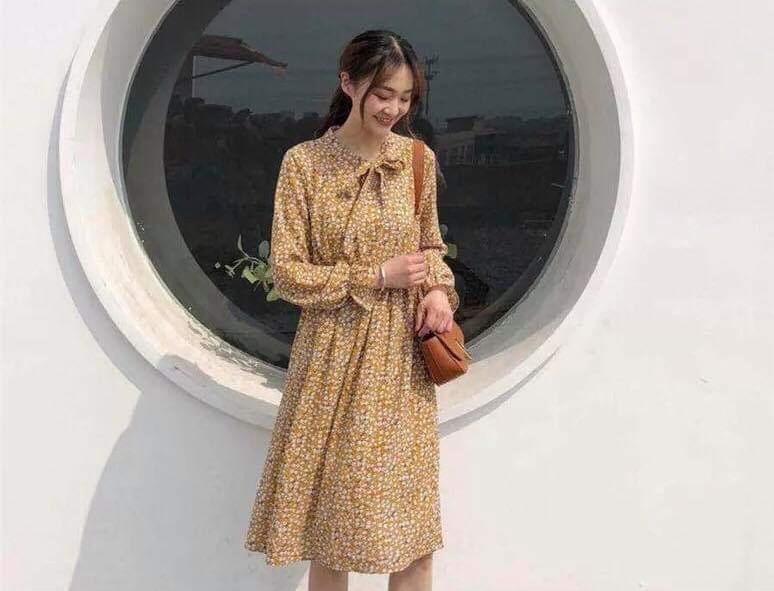 Đầm Công Chúa Nhẹ Nhàng Họa Tiết Hoa