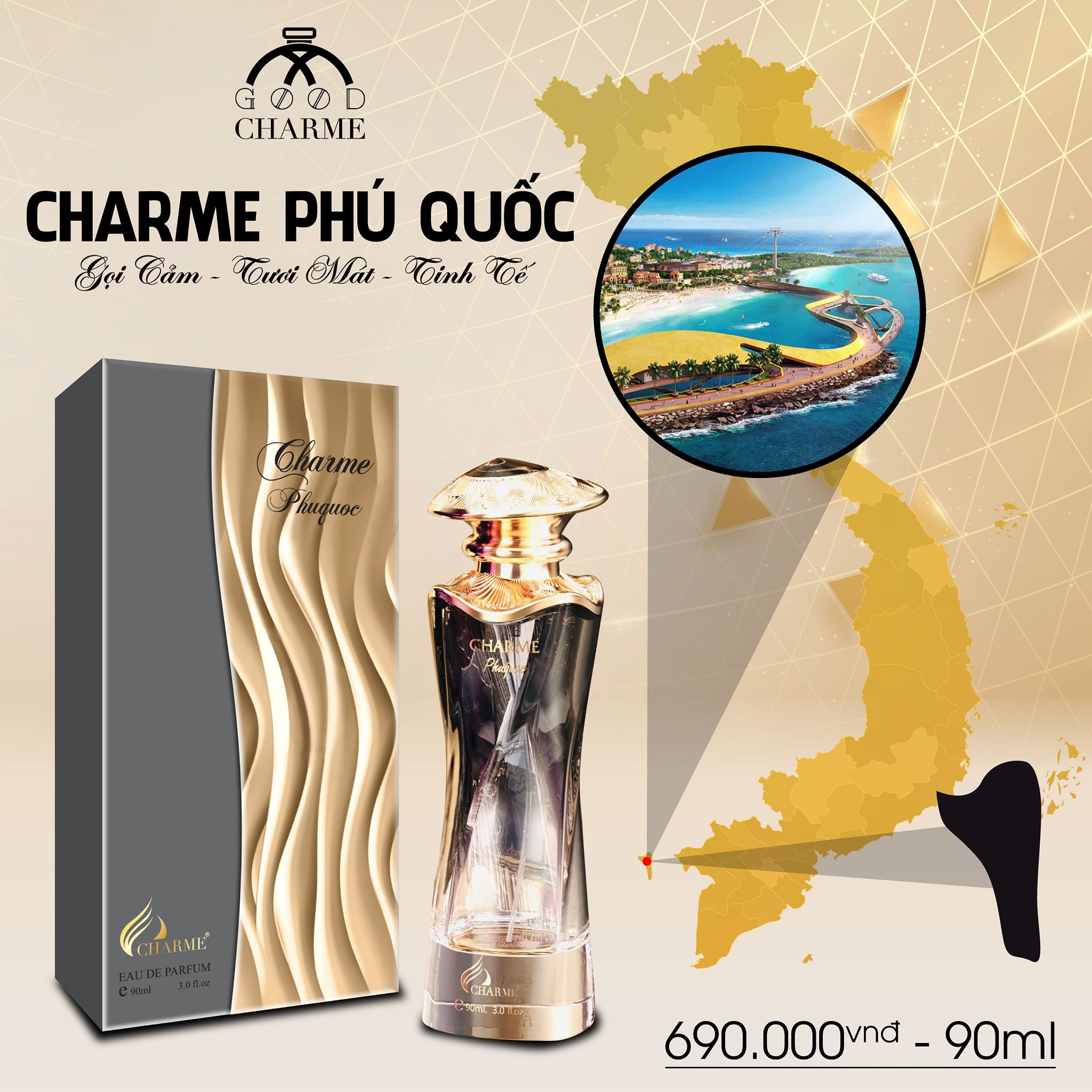 Nước Hoa Nữ Charme Phu Quoc 90ml