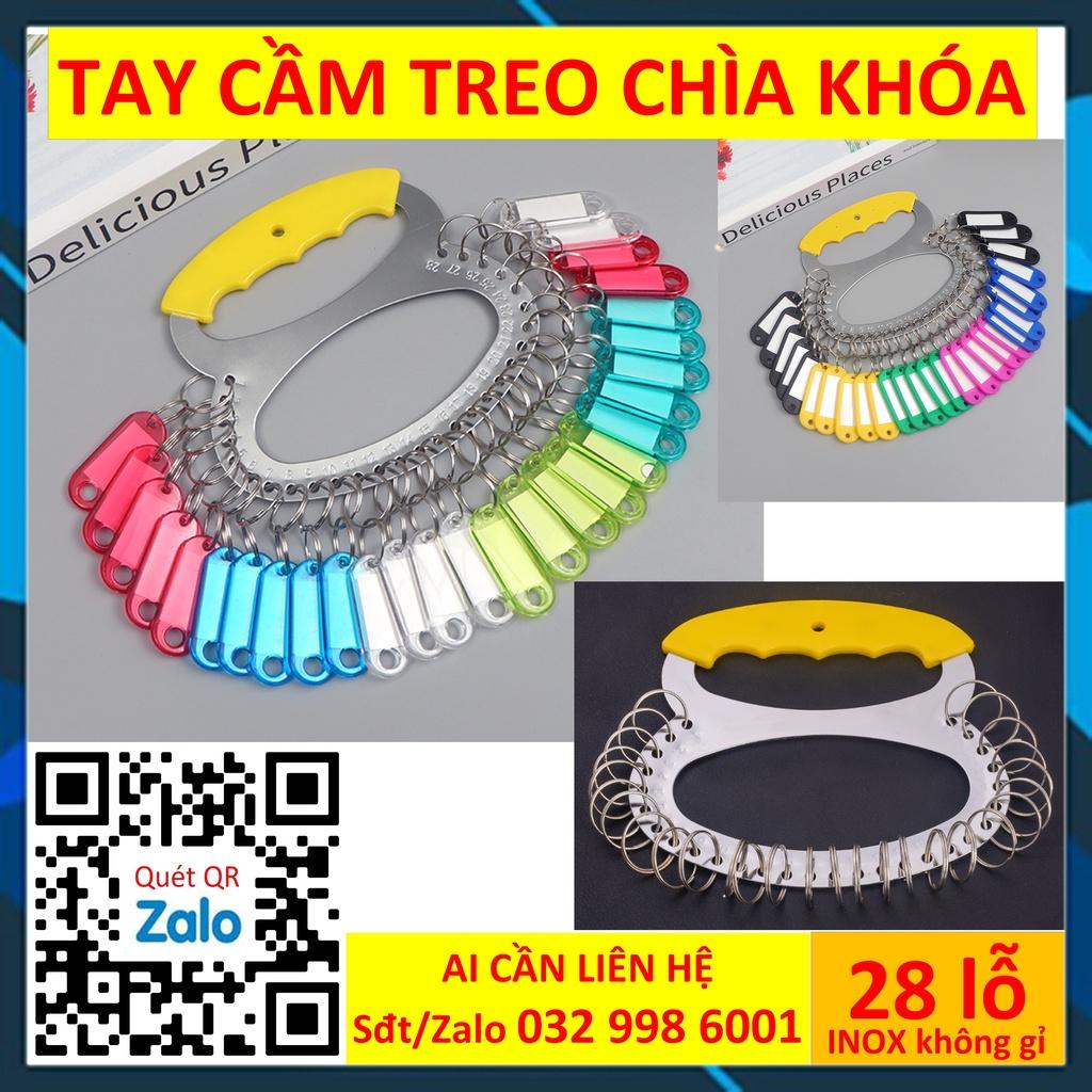 Tay cầm thẻ chìa khóa 28 lỗ Móc khóa Key tag Combo 50 Móc chìa khóa tag name Thẻ nhựa đánh dấu vali hành lý magic