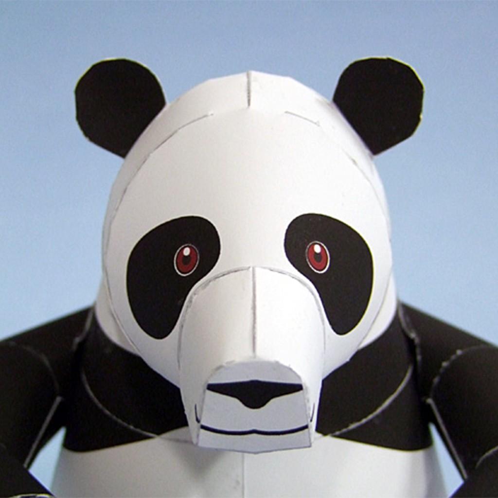 Mô hình giấy động vật gấu trúc Cute Panda
