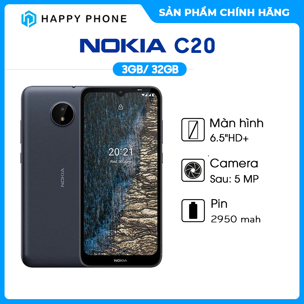 Điện thoại Nokia C20 (2GB/32GB) - Hàng Chính Hãng
